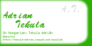 adrian tekula business card